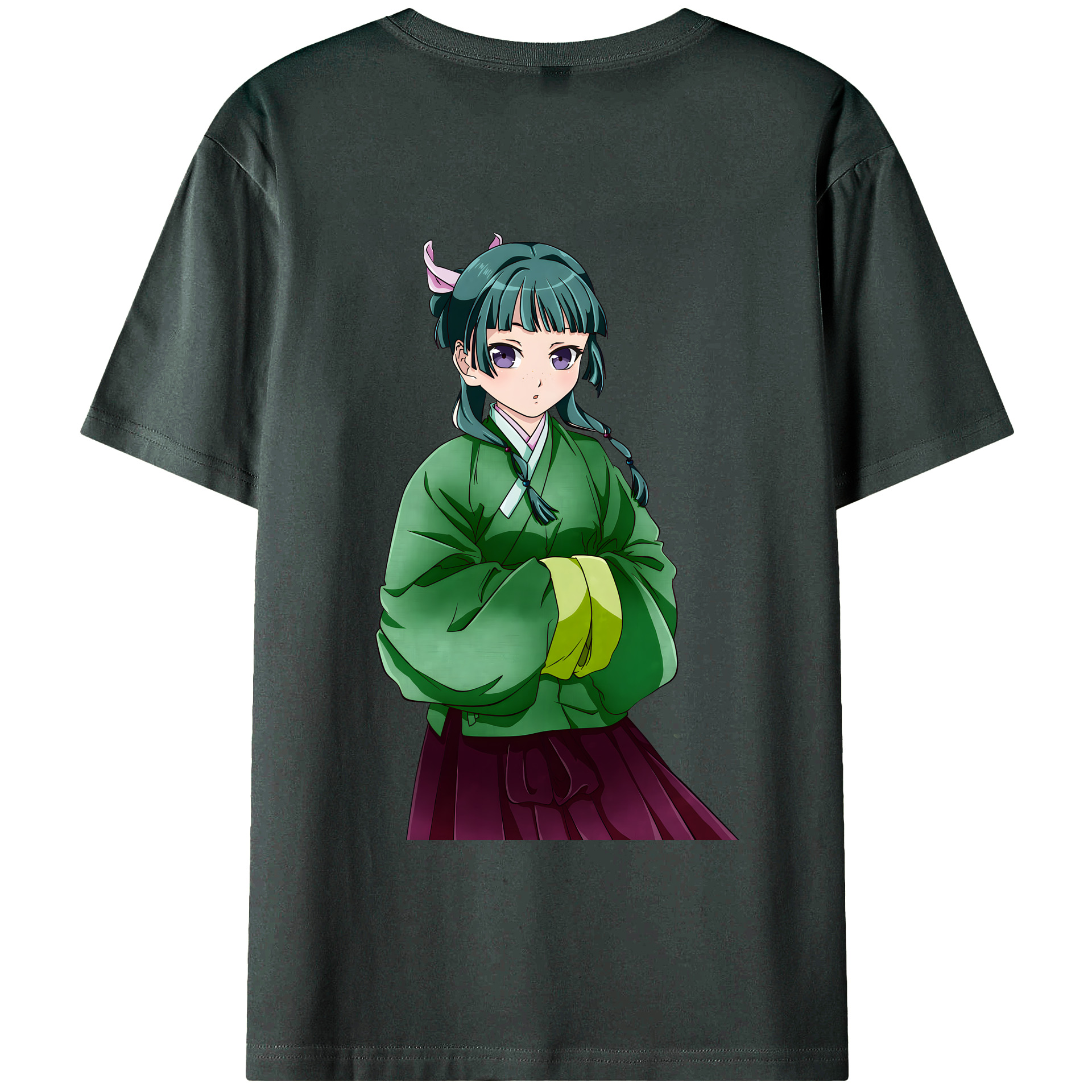 （画像用） 薬屋のひとりごと The Apothecary Diaries 綿100％ メンズ半袖Tシャツ（バックプリント） 通気性